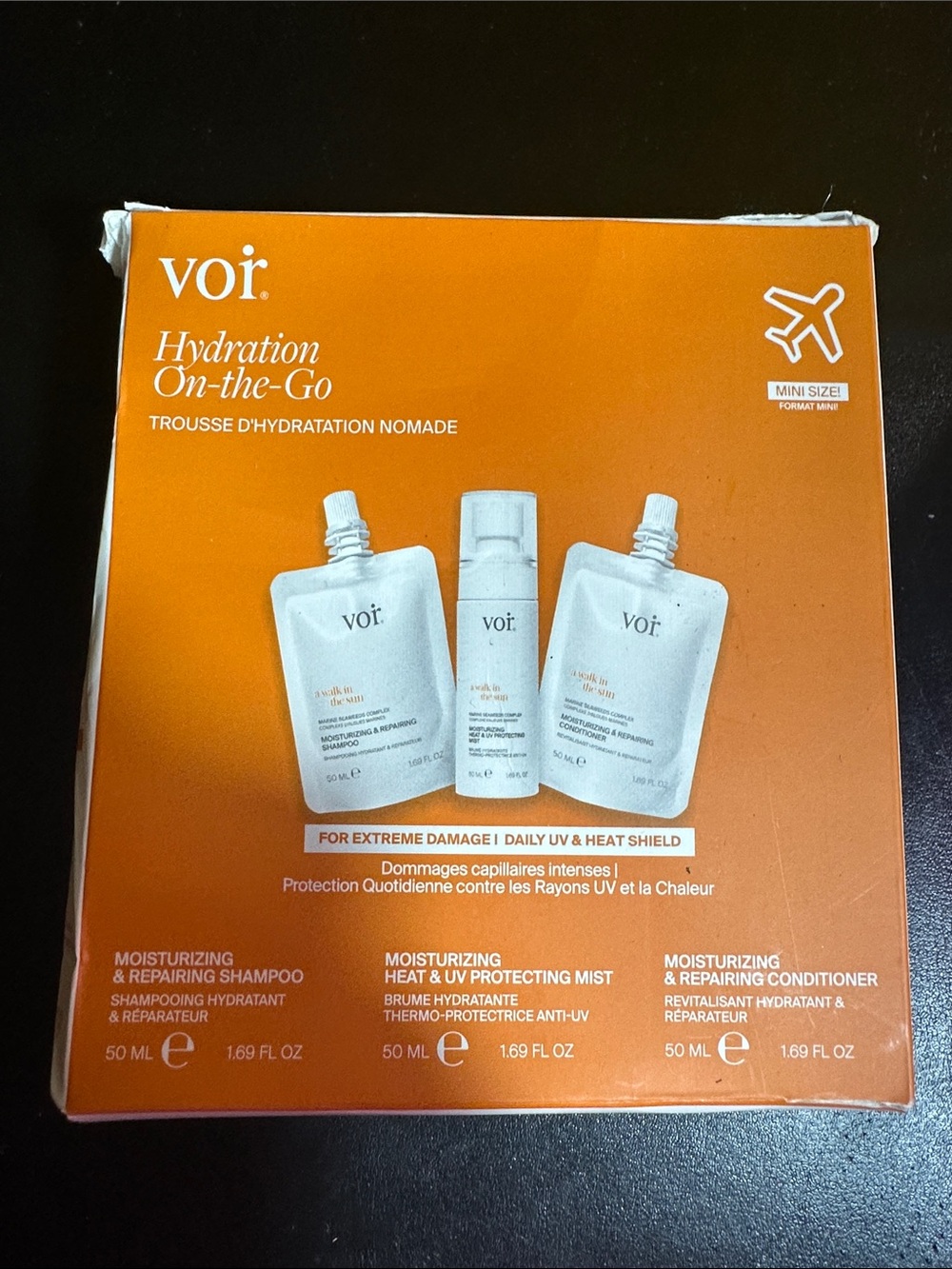 Hydration On-the-Go Moisturizing Set -repairing shampoo&conditioner,travel size